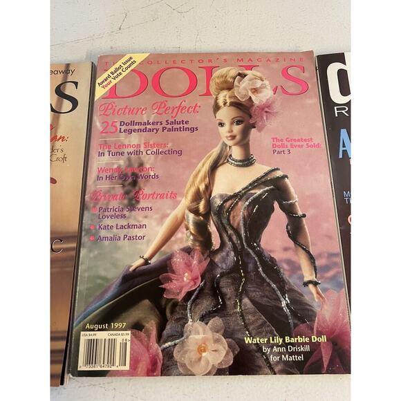 Doll Magazines Vintage Lot 3 Doll Reader Dolls Picture Perfect Water Lily Barbie - Picture 3 of 7